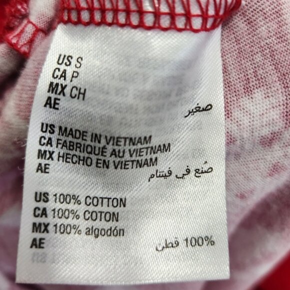 Macy's Red/White Matching Merry Bright Holiday Pajamas Set Size S Women's - Picture 13 of 13